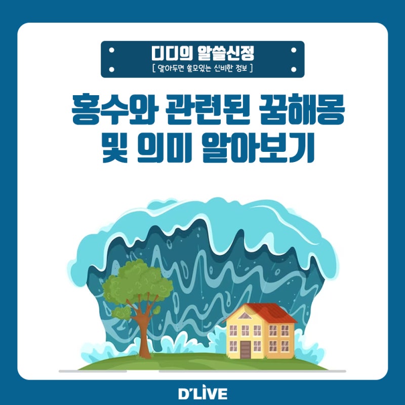 집에 홍수나는꿈 물난리 꿈 해몽 총정리