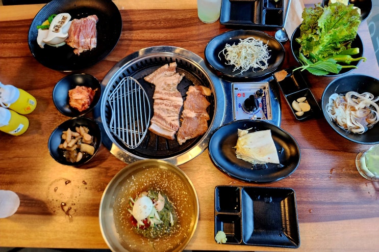 창원 중동 삼겹살 맛집 모란갈비 양념돼지갈비