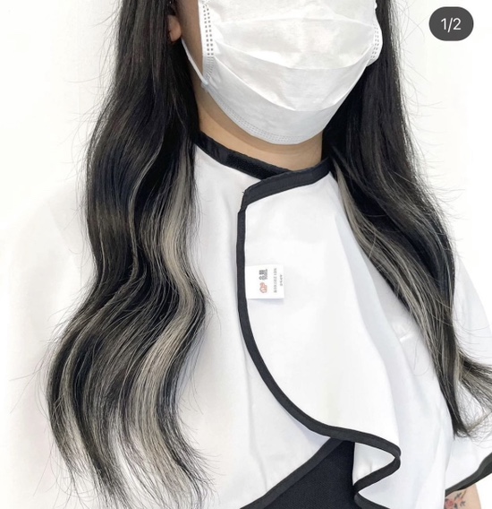  해운대붙임머리 포인트 컬러로 기분전환!!