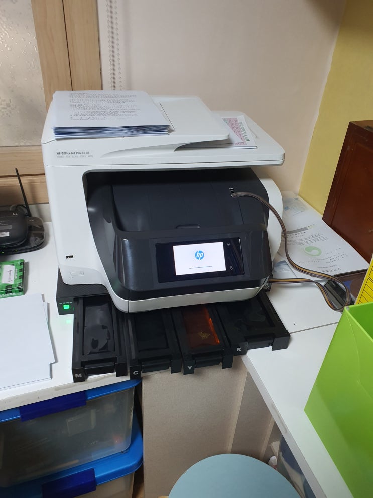  부천복합기렌탈 HP8730 무한잉크복합기 점검후기