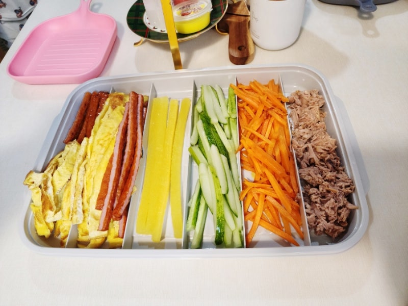 다이소 추천템 김밥재료보관용기