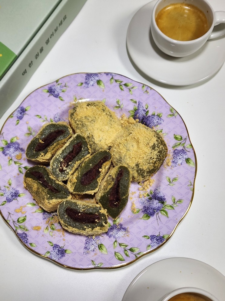홈카페 디저트 추천 더바른떡 콩쑥개떡 쑥떡 식사대용 맛있는 떡