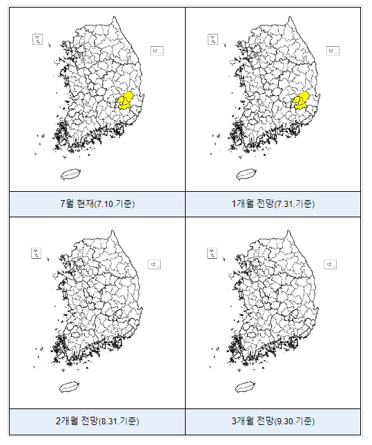 7월 가뭄 예·경보 발표_행정안전부 7월 가뭄 예·경보 발표_행정안전부