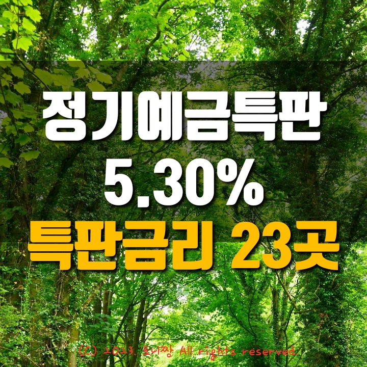 오늘의 예금특판 연5.30% 신제주 염창동 답십리 옥수 길음 성북제일 강북새마을금고