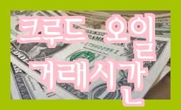  해외선물과 투자 포인트 확인 후 크루드오일 거래 시작