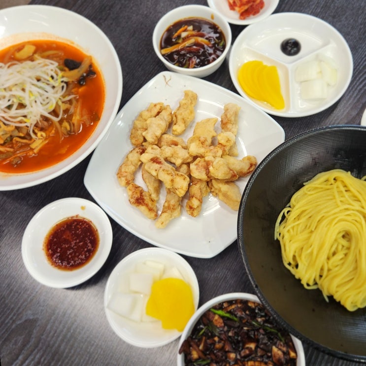  금산 중국집 추부짬뽕 쌍용대반점 탕수육까지 맛나