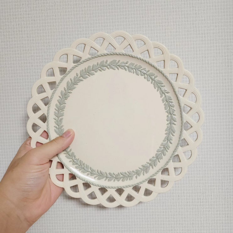  [Wedgwood]_퀸즈웨어_투각_셀온크_로렐_플레이트