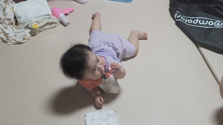  우리 아기 과일즙 과즙망 이용해 먹이기 기는 아기에게 추천해요