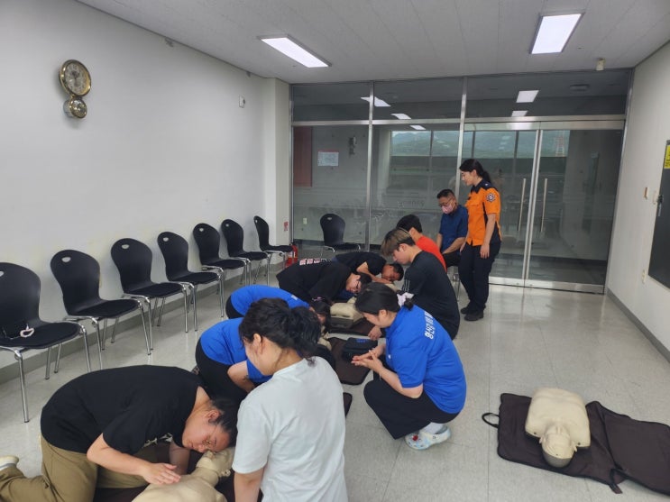  포항남부소방서, 여름철 물놀이장 개장에 따른 응급처치교육 실시