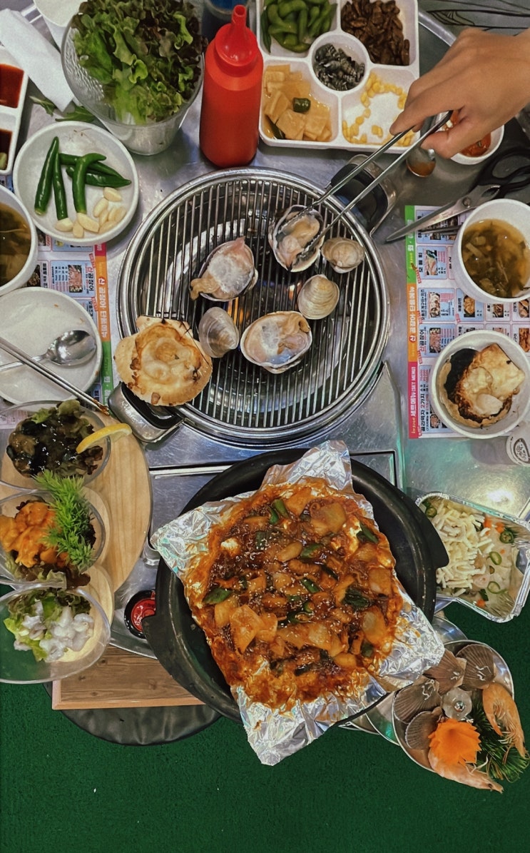  해운대 조개구이 맛집, 곰장어+조개구이 세트 혜자네산곰장어