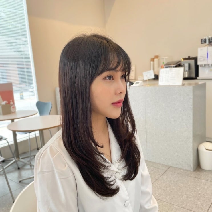 곱슬머리 레이어드컷 볼륨매직 c컬 셋팅펌 긴머리 헤어스타일 변신했어요