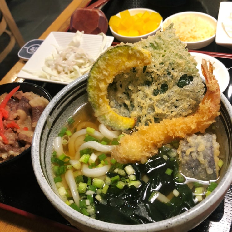  송도 우동 마루젠우동 오네스타 맛집 킹정