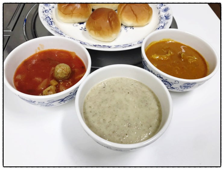 퍼스수프 압구정 수제브런치 양송이수프 이탈리안토마토스튜 치킨버터커리 맛 후기