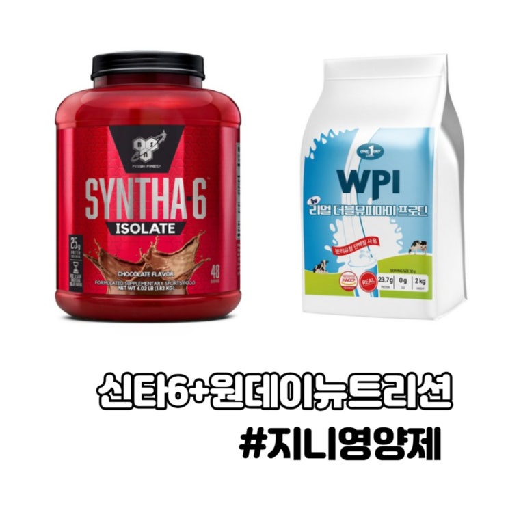 신타6와 원데이뉴트리션 프로틴을 같이 신타6와 원데이뉴트리션 프로틴을 같이