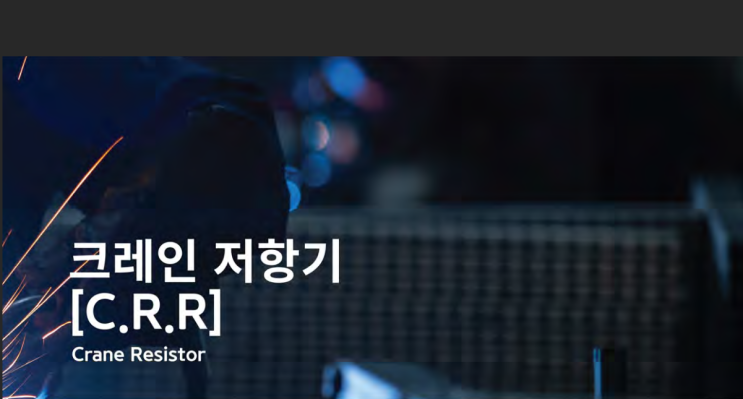  크레인 저항기 / Crane Resistor (CRR)