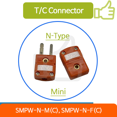  SMPW-N-M(C) 및 SMPW-N-F(C)  미니  N-Type 온도 플러그