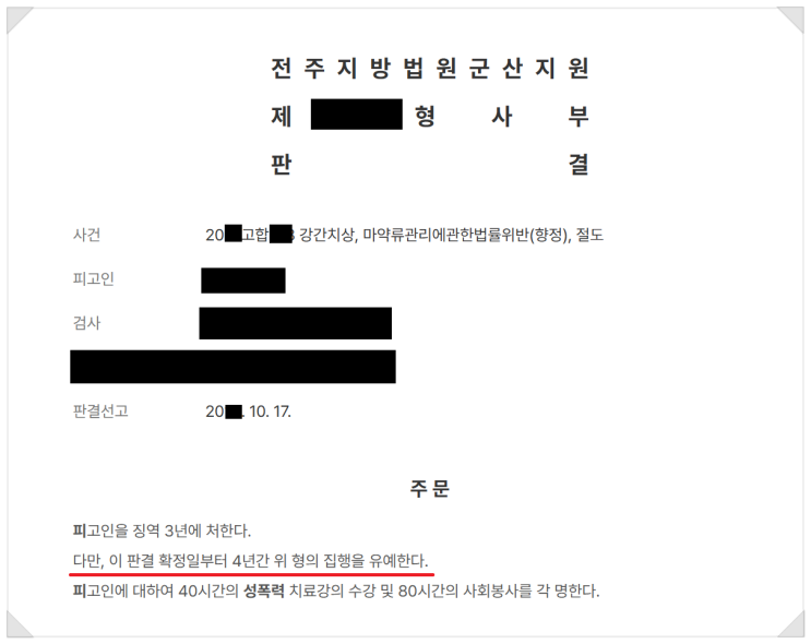 헤어진 여자친구 <b>수면제</b> 이용 성폭행 및 절도 혐의 <b>집행유예</b> 사례