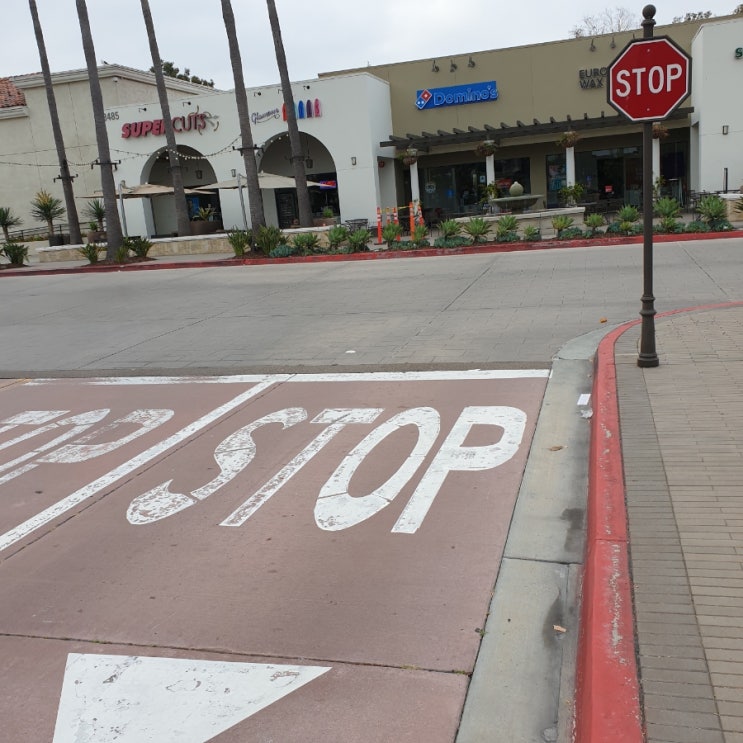 미국 도로 STOP 사인(SIGN)