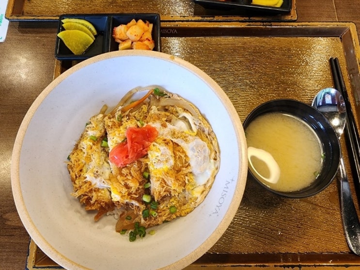 미소야 메뉴판 돈카츠동 맛좋아 / 고양시 화정점