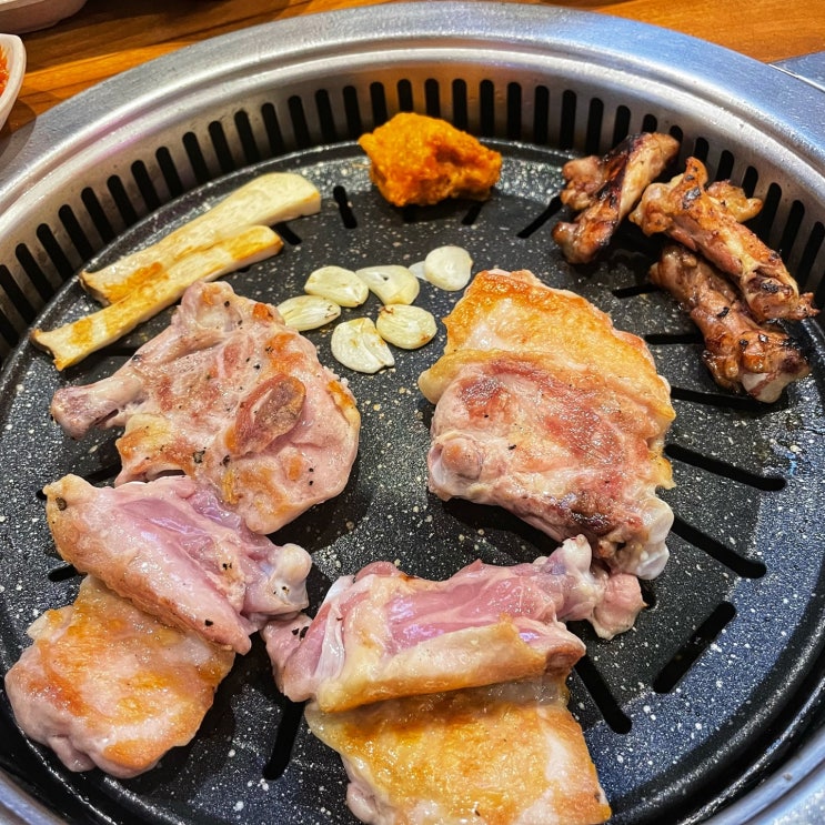 전주평화동 고기맛집:: 숯불닭갈비 맛집 회식,모임장소 추천 사계진미 !!