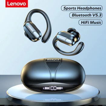 "레노버-XT80 블루투스 5.3 이어폰: 소음 감소와 방수 기능을 갖춘 진정한 무선 헤드폰으로 완벽한 음악 청취를 경험하세요!"