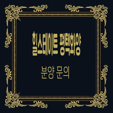  힐스테이트 평택 화양 미분양아파트 화양지구 현대건설 줍줍 타입별 분양가 문의