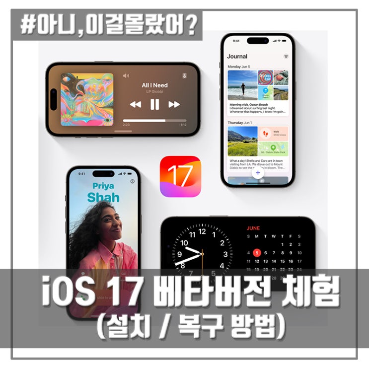 애플 아이폰 베타버전 소프트웨어 설치방법 (iOS 17 미리 체험하기)