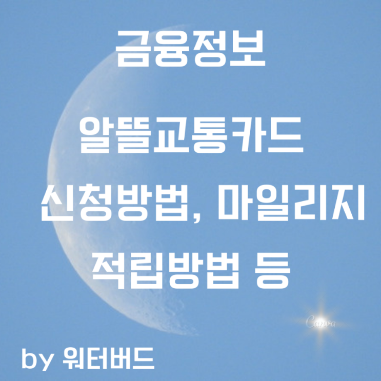  [재테크 정보] 알뜰교통카드란 무엇인가? 무엇인지 알아보자!