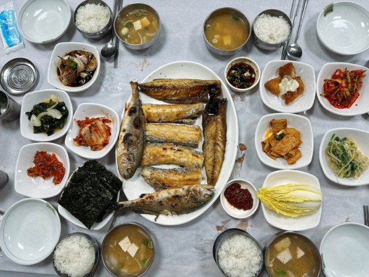  여수 남해생선구이, 갈치모듬구이 생선구이 백반, 간장게장