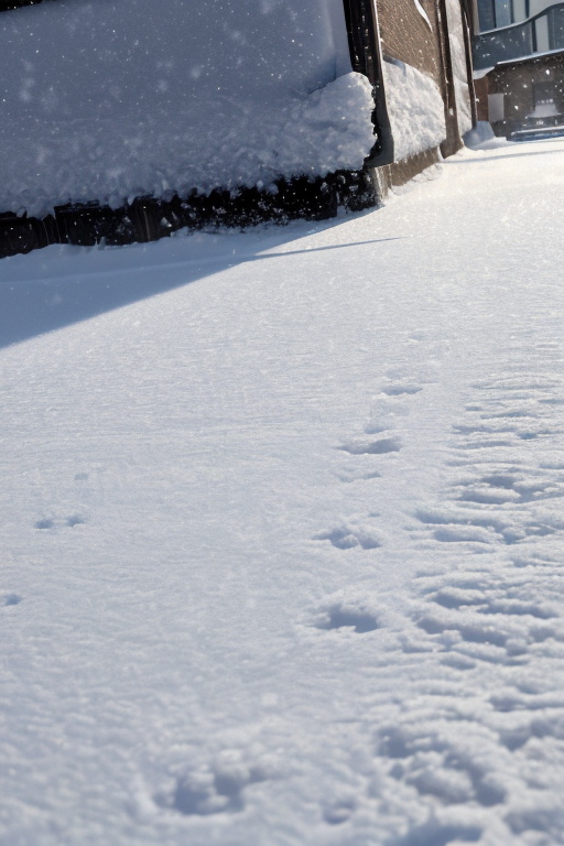 [Ai Greem] 배경_길거리 084: 눈이 온 도로 위 무료 이미지, 눈이 내린 거리의 모습 무료 일러스트, 눈 관련 무료 썸네일, 추위