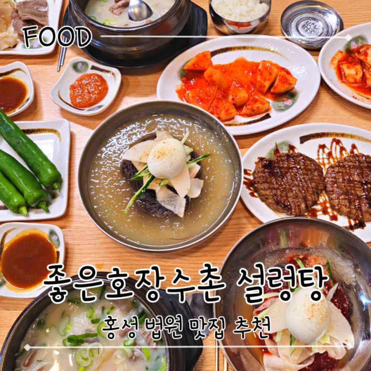  홍성 법원 근처 부영 맛집 깊은 육수의 설렁탕 - "좋은호장수촌 설렁탕"