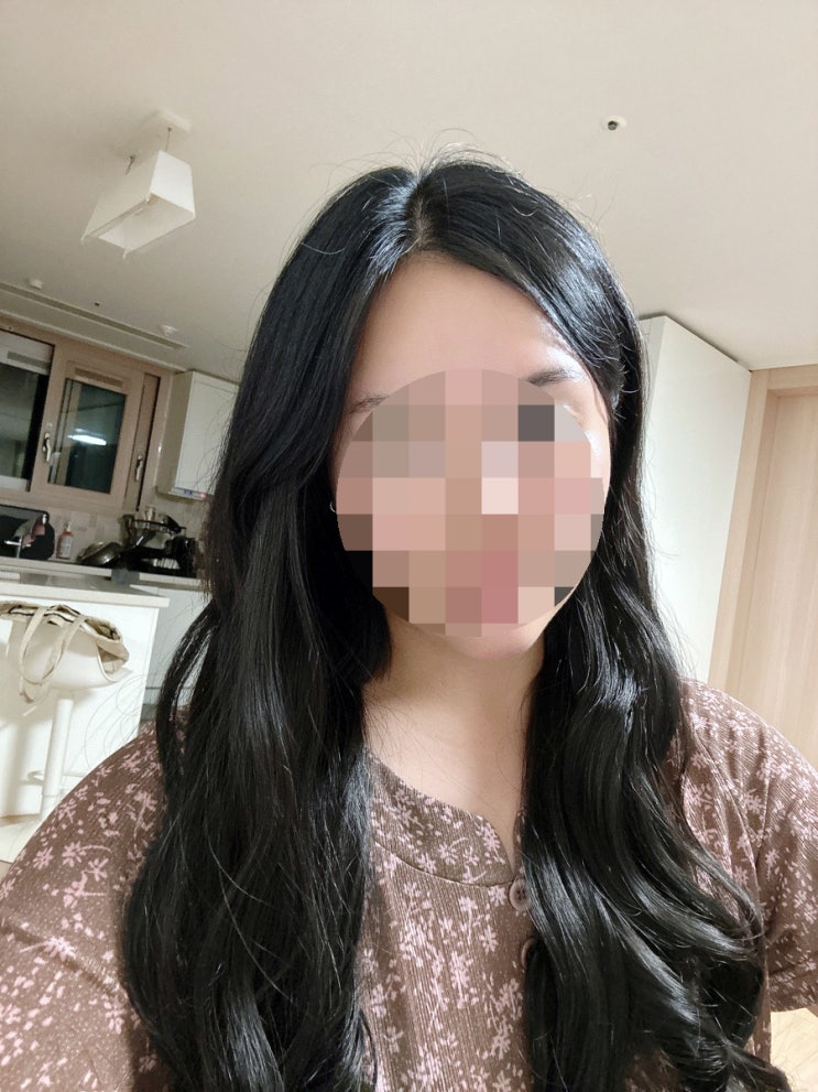  가발나라 인모붙임머리피스 글램루즈웨이브 네츄럴블랙
