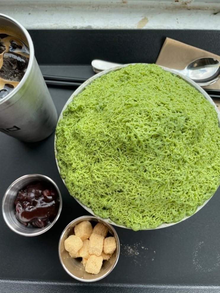  수원 빙수 맛집 카페 스퀘어드에서 녹차빙수 내돈내산 솔직후기