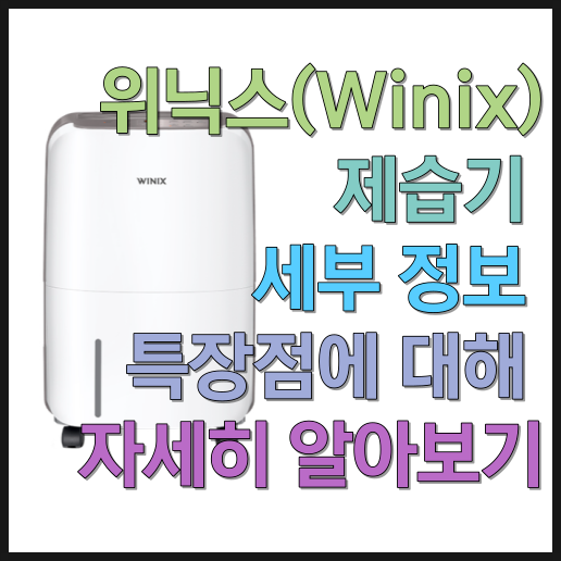  DN3E170-LWK 위닉스 제습기(Winix) 세부 정보 특장점에 대해 자세히 알아보기