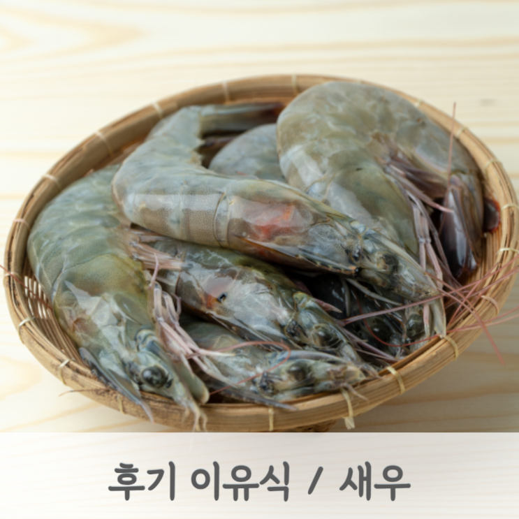 [후기이유식] 새우 토핑 이유식 (새우 영양성분과 효능, 새우 알레르기 테스트, 새우 큐브)