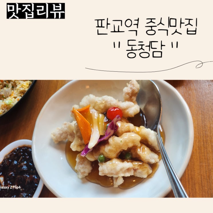  판교 중식 맛집 추천) 동청담에서 든든히 점심한끼해요:)