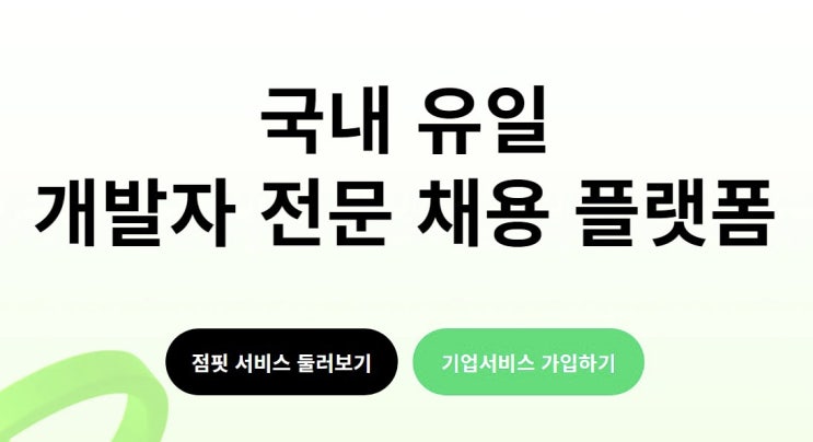  개발자채용플랫폼 개발자채용 채용솔루션은 점핏