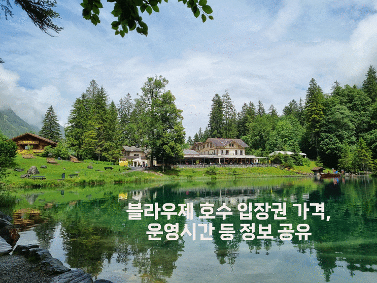  스위스 여행 블라우제 호수 입장권 가격,운영시간,온라인 구매처 공유