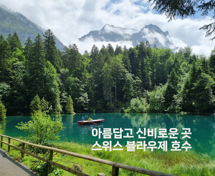  스위스 여행에서 꼭 가봐야할 곳, 아름답고 신비로운 호수 : 블라우제 호수