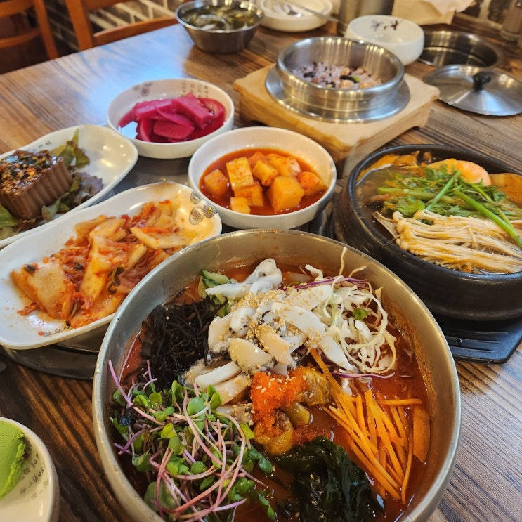 유성 점심맛집 구암동 어부네에서 물회와 해물탕 먹으며 해장하기