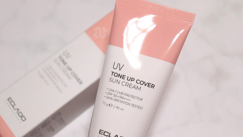 백탁없는 선크림 에끌라두 UV 톤업 커버 선크림 메이크업베이스 선크림 내 맘에 쏙 들어