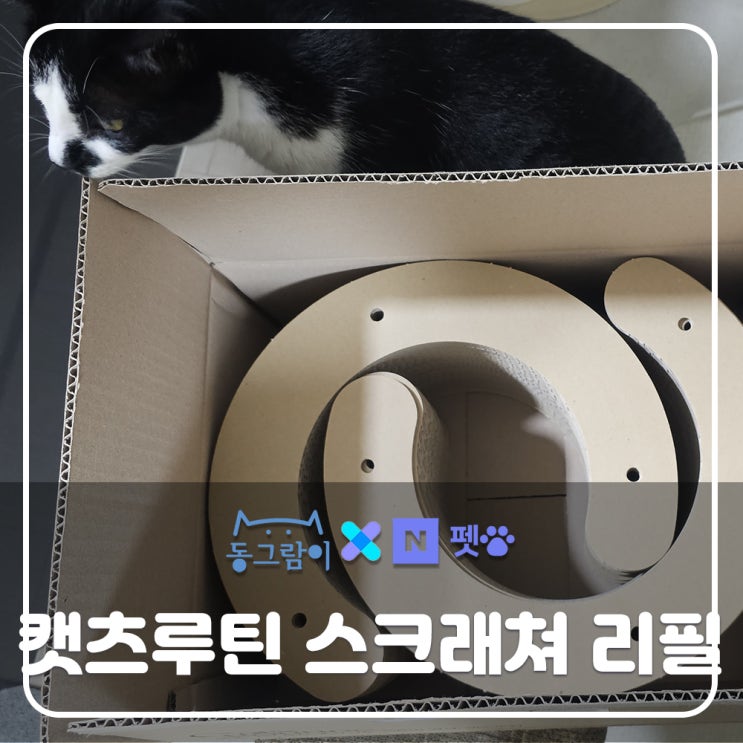  네이버펫 캣츠루틴 멀티스크래쳐 리필 교체하기