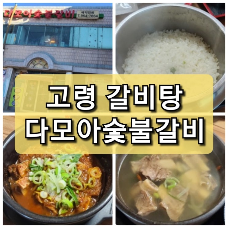  경북 고령 갈비탕 맛집 "다모아 숯불갈비"
