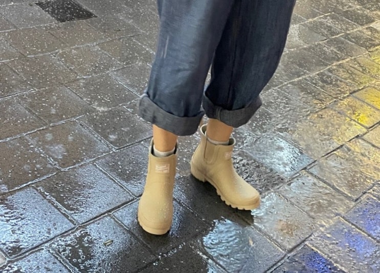  [내돈내산] 락피쉬웨더웨어 레인부츠 ORIGINAL CHELSEA RAIN BOOTS  숏 베이지 실착 후기