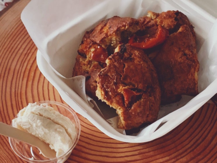  비건 바질토마토스콘 만들기, 감칠맛좋은 스콘이에요!(가을학기 문화센터 비건베이킹 수업준비)