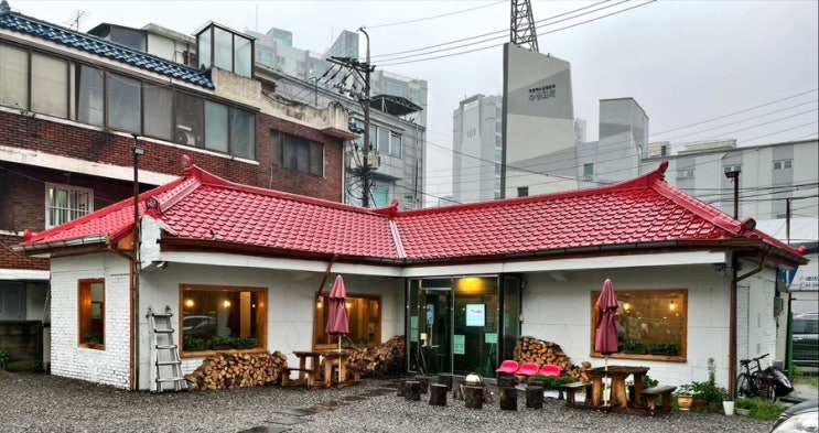 서울 마곡 방화동 예쁜 불멍 카페 빨간지붕커피