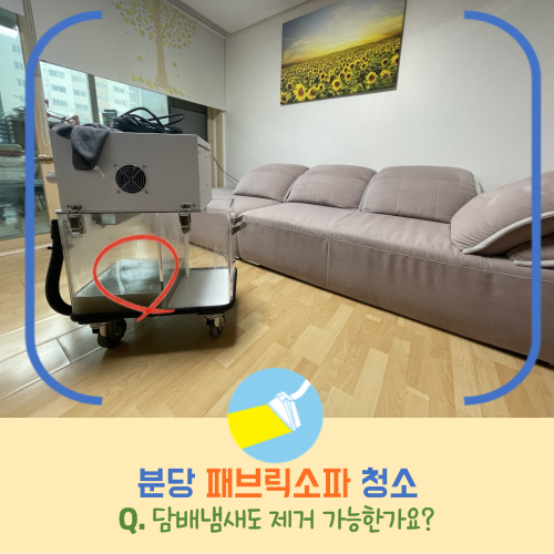  분당 소파 청소로 담배냄새, 묵은 때 말끔하게 제거해요!