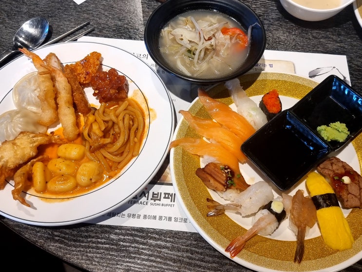  대구 죽전동 맛집] 죽전네거리 초밥이 맛있는 '테라스 스시 뷔페' 단체 모임으로도 좋은 곳