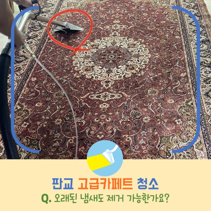  판교 카페트 청소, 다른 업체에 맡겼었는데 냄새가 그대로예요.