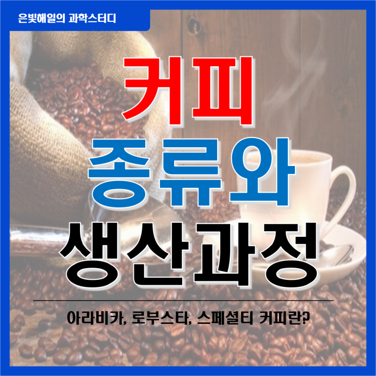  커피에 대한 모든 것 1편, 종류와 생산 과정